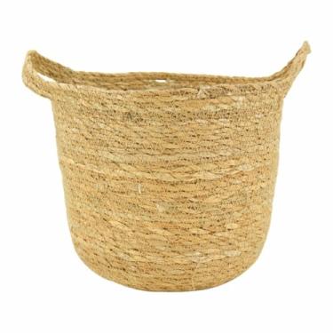 Imagem de Vaso Cacheô de Fibra Natural com Alça -D13 A12 Planta Decorativo