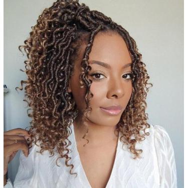 Imagem de Extensões de cabelo ZRQ Goddess Locs Crochet Hair, pacotes de 10 poleg