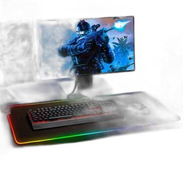 Imagem de Mousepad Gamer 80X30Cm Rgb 7 Cores Iluminado - Relet