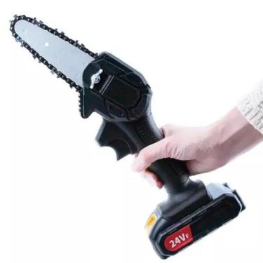 Imagem de Serra Elétrica Ergonômica Com Bateria Recarregável Para Trabalhos Manu