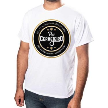 Imagem de Camisa Personalizada Dia dos Pais  Pai Cervejeiro Estampada  Adulto  Ó