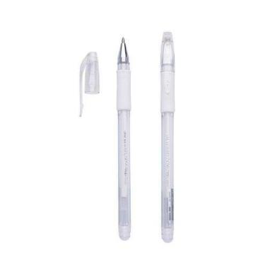 Imagem de Caneta em Gel Branca 0,8 mm Grip Emborrachada - MOLIN