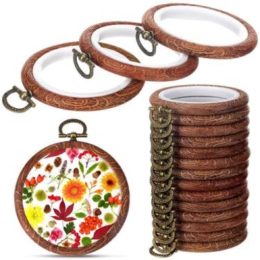 Imagem de Aros de Bordado Burbell Otoño Redondos 15 Piezas 6 cm Aros de Goma