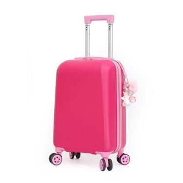 Imagem de Mala Infantil Escolar/Viagem Com Giro 360º Skeet Resistente Pink