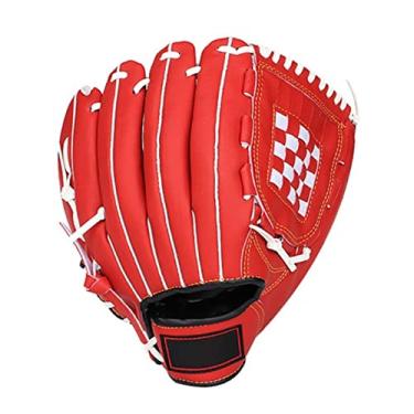 Imagem de Luva de beisebol para crianças/jovens/adultos luvas de beisebol para jovens luvas de beisebol de couro PU luvas de beisebol duráveis acessórios de beisebol de 11/11,5 polegadas basebol para crianças