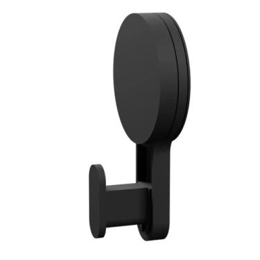 Imagem de Gancho Parede Adesivo Cabide Abs Porta Toalha Astra Preto Fosco