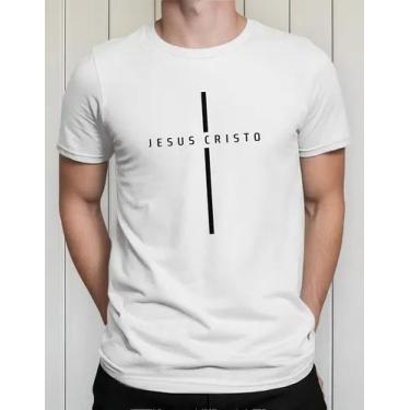 Imagem de Camiseta Camisa Algodão Adulto Feminina Masculina Gospel Evangélica Ca