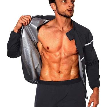 Imagem de Sauna Suit NINGMI Sweat, camisa de manga comprida, jaqueta para homens