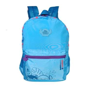 Imagem de Mochila De Costas Stitch Azul Claro 17,5 TS24632 - Clio Style