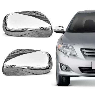 Imagem de Aplique Cromado Capa Retrovisor Sem Pisca Corolla 2009/2014 Etios 2012/2013 Par