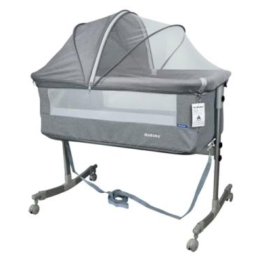 Imagem de Berço Moisés Co-bed Cinza Com Mosquiteiro KaBaby