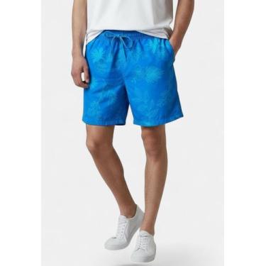 Imagem de Shorts Areia Branca Yacht Resort Floral Azul, M