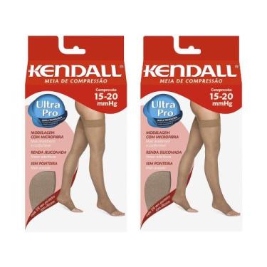 Imagem de Kit com 2 Pares de Meias Kendall Sem Ponteira 1712 Média Compressão Me