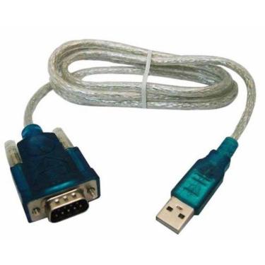 Imagem de Cabo Adaptador Usb 2.0 Serial Conversor Rs232 Db9 9 Pinos