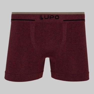 Imagem de Cueca Lupo Boxer Fio Texturizado a Ar 00733, Marsala, GG