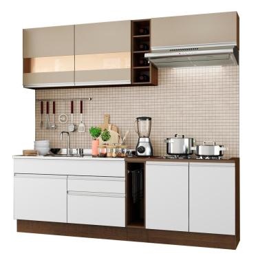 Imagem de Cozinha Parma com Armário e Balcão sem Tampo e Pia Madesa