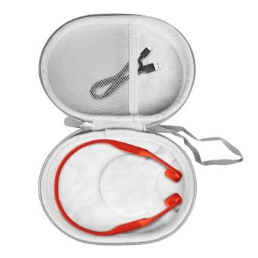 Imagem de LVKAYCE Capa rígida para SHOKZ New OpenRun Pro 2/Pro 2 Mini/Open Run/OpenMove/OpenRun/OpenSwim Fones de ouvido esportivos de condução óssea de orelha aberta, bolsa de viagem, cinza