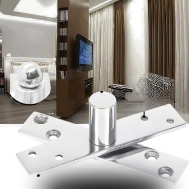 Imagem de Dobradiça Porta Com Rolamento Aço Inox 304 200kg Pivô Invisível Alto desempenho 360 suave com esfera