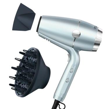 Imagem de Secador de cabelo SmoothWrap INFINITIPRO BY Conair, secador de cabelo 1875W com difusor, secador de cabelo para menos frizz, mais volume e corpo, com terapia de íons duplos e tecnologia cerâmica
