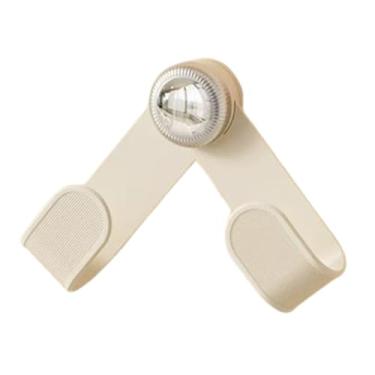 Imagem de Organizador de tampa de panela estabilizador prático estilo nórdico suporte de armazenamento multiuso cor creme parede (branco)