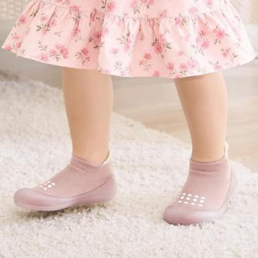 Imagem de Sapatilhas para bebês e meninos e meninas primeiro caminhada antiderrapante, rosa, 18-24 Months Toddler