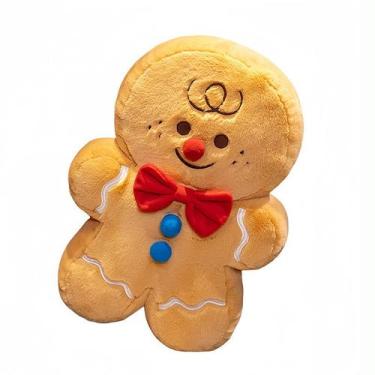Imagem de Boneca de brinquedo de pelúcia Gingerbread Man Cartoon Soft 30cm Chris