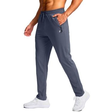 Imagem de Calça de moletom Pudolla Large Tall para homens Dusty Blue 36 XL