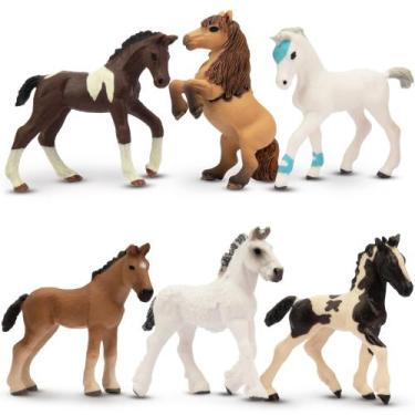 Imagem de Conjunto de brinquedos com estatuetas de animais Toymany Horse 3-4 pol