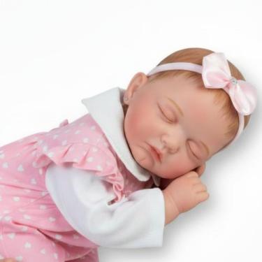 Imagem de Bebê Reborn Menina Recém Nascida Corpinho Vinil - Mundo Azul E Rosa