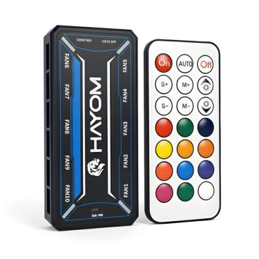 Imagem de Controladora Para Até 10 Fans RGB 6 Pinos Molex Hayom - HYM-10