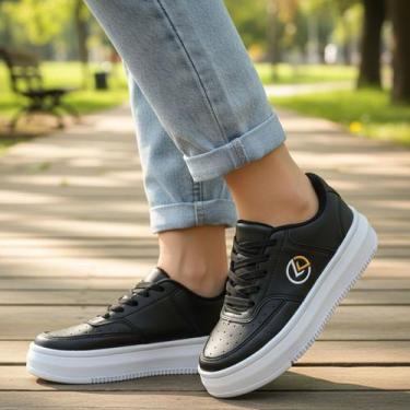 Imagem de Tênis Plataforma Feminino Confortável Elegante Moda Barato - Evoltenn,