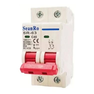 Imagem de Disjuntor Cc 16A 20A 25A 32A 40A 50A 63A Solar F 40 A - 1000