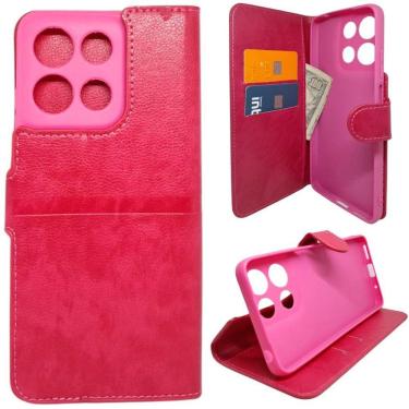 Imagem de Kit Capa Carteira Compatível Com Motorola G15 + Película 3D