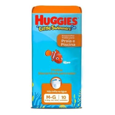 Imagem de Fralda Para Piscina Huggies M-g Little Swimmers 10 Unidades
