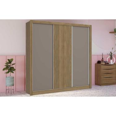 Imagem de Guarda Roupa 3 Portas De Correr E 2 Gavetas M570 Fendi-nogueira-fendi - Kappesberg