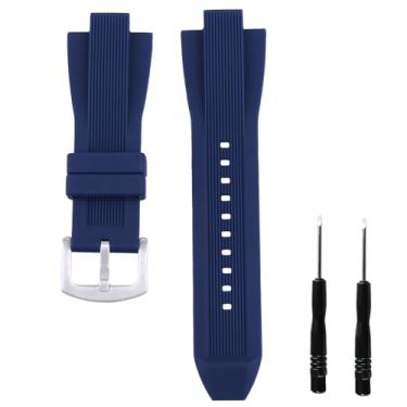 Imagem de Czjiaqh Pulseira masculina de silicone de 13 mm x 29 mm compatível com Michael Kors MK8152 MK8295 MK8356 MK8380 MK9016 MK9026 pulseira de borracha esportiva acessórios para mulheres