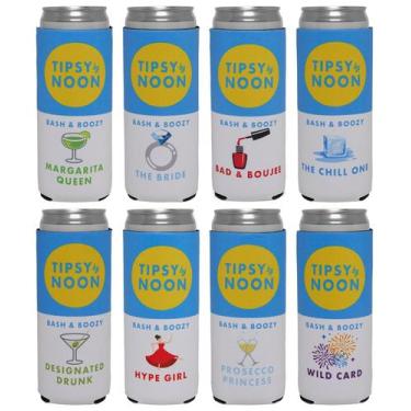 Imagem de Conjunto de refrigeradores Slim Can Funky Junque Tipsy by Noon, pacote