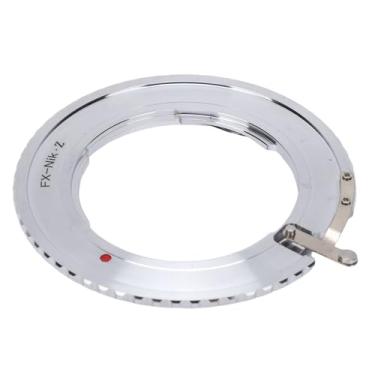 Imagem de Akozon Adaptador de Montagem de Lente de Câmera, Anel de Liga de Alumínio Manual para Lente FX para Adaptador de Câmera Z Full Frame