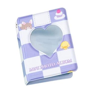 Imagem de Photocard Holder Book Korean Idols Photocard Binder de armazenamento de imagens Mini álbum de fotos de 3 polegadas para presente Armazenamento, treliça com amor
