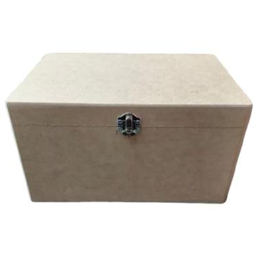 Imagem de Caixa Mdf Cru Maleta Organizadora Dobradiça Lembrancinha