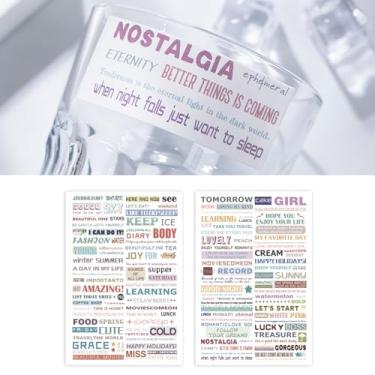 Imagem de Mingzhe ADESIVOS ESTÉTICOS RETRO BONITOS MATERIAIS DECORATIVOS DA MODA PARA ÁLBUNS DE SCRAPBOOKS CADERNOS ÁLBUNS DE FOTOS (Registro Diário)