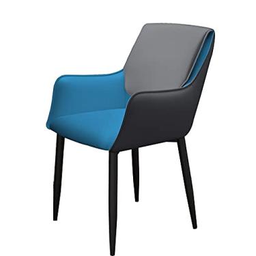 Imagem de Cadeira de jantar moderna minimalista para casa banco de mesa encosto lazer negociação hotel restaurante cadeira de mesa (cor: 2)