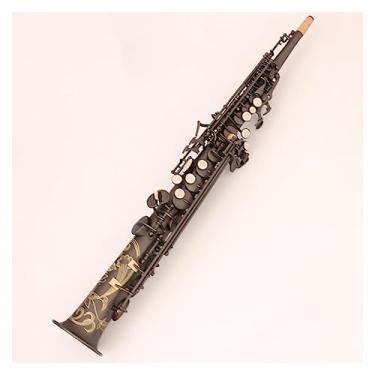Imagem de Saxofone fosco B-key alto estridente tipo puxador antigo artesanato de nível profissional