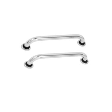 Imagem de Kit 2 Alças Barra De Apoio Suporte Para Parede Alumínio 50cm Banheiro Corrimão - Corrimão de Segurança Antiderrapante, Suporte para Idosos e Pessoas com Mobilidade Reduzida - Fixação na Parede