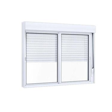 Imagem de Janela De Aluminio Correr C-persiana - 2 Folhas - 120x100 Giusto Branca