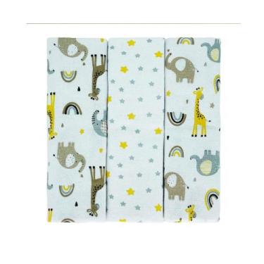 Imagem de Cueiro bebê 3 peças Bublim Ref 28027468 Cor:BrancoGenero:Unissex, Bran