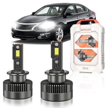Imagem de SENROBO Apto para Nissan 2004-2014 Altima Maxima Murano 2008-2013 Rogue Low Beam D2S lâmpadas xenon apenas, projetor 35W HID Light Replace, 30000LM 600% mais brilhante D2SC1 Bi-xenon Light, 6000K