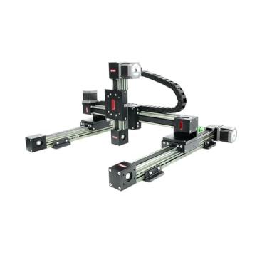 Imagem de RXP-L-45 3 eixos CNC Linear Stage Belt Drive XYZ Gantry Stepper Motor 500 mm Rail Robot Table (guia Nema 23.500mm)