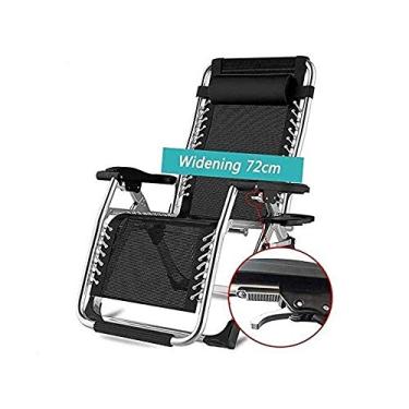 Imagem de Cadeira de gravidade zero, espreguiçadeira, portátil, dobrável, para uso ao ar livre, ajustável, para quintal, deck, piscina, praia