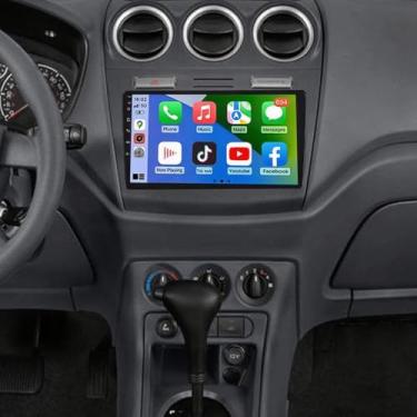 Imagem de Rádio veicular 4+64G para Ford Transit Connect 2010-2014 atualização de rádio com tela sensível ao toque de 10 polegadas estéreo para Transit Connect rádio Bluetooth com conexão sem fio Carplay
